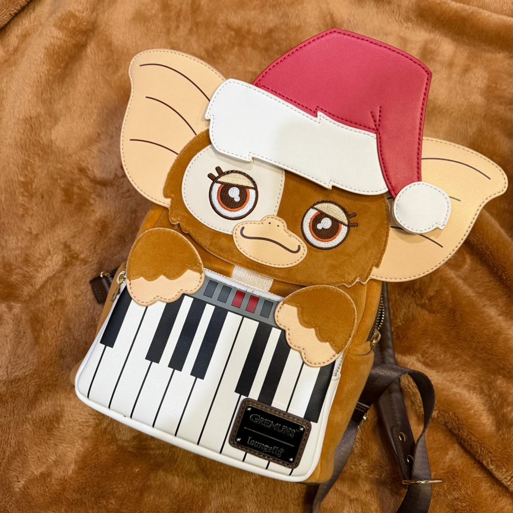 Loungefly Brown and White Gizmo Backpack gremlins